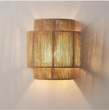 Henneptouw Wandlamp –Moderne Handgemaakte Bedlamp en Sfeerve, Verzenden, Nieuw