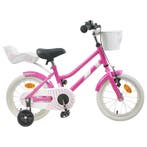 vidaXL Kinderfiets 16 Inch voor 4-6 jaar oud Donkerroze, Verzenden, Nieuw