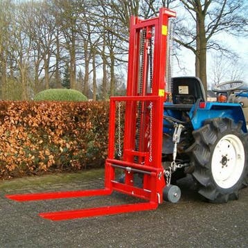 Demo 1.000 kg stapelaar - hydraulische topstang + loopwielen, Bollenteelt
