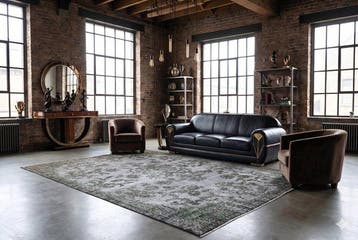 Grijs vintage - Vloerkleed - 280 cm - 160 cm - met, Huis en Inrichting, Nieuw