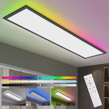 Dimbare LED Panelen 120x30cm met RGB Kleuren en Afstandsbedi, Verzenden, Nieuw