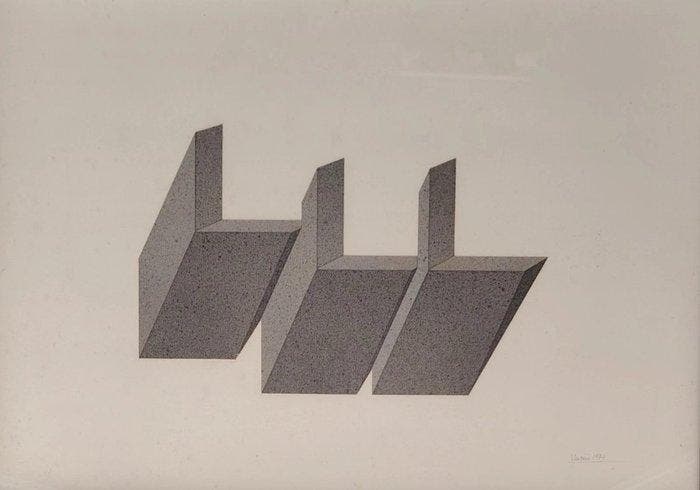 Giuseppe Uncini (1929-2008) - Senza titolo, Antiek en Kunst, Kunst | Schilderijen | Modern