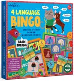 4 Language Bingo | eeBoo - Kinderspellen, Hobby en Vrije tijd, Gezelschapsspellen | Bordspellen, Verzenden, Nieuw