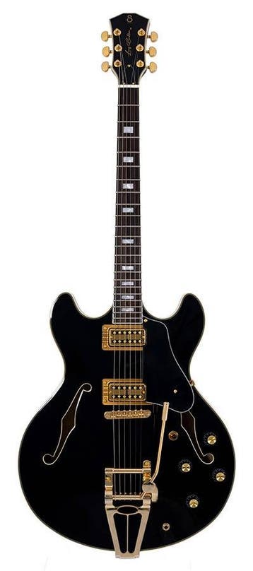Sire H7T/BK elektrische archtop gitaar met tremolo, zwart, Verzenden, Nieuw