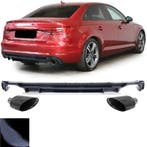 Achterbumper Diffusor Audi A4 B9 2015-2019 RS4 Design Zwart, Auto-onderdelen, Ophalen of Verzenden, Nieuw