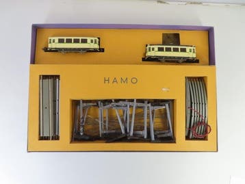 Hamo H0 - 75 - Modeltram (1) - 2-delige tram incl. rail, Nieuw