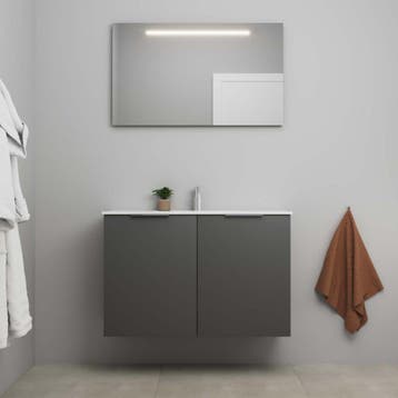 On-Line Badkamermeubelset - 100 cm - Voorgemonteerd - 2, Huis en Inrichting, Badkamer | Badkamermeubels, Ophalen of Verzenden
