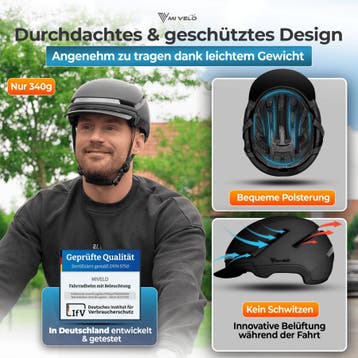 2dekans | Nova Fietshelm - LED - USB-C - Unisex, Ophalen of Verzenden, Zo goed als nieuw, Nova