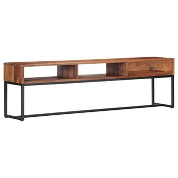 vidaXL Tv-meubel 160x30x45 cm massief acaciahout, Verzenden, 150 tot 200 cm, Nieuw, Minder dan 100 cm