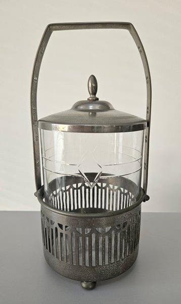 Koektrommel - Koekjespot - Biscuitpot - Koekpot - Art Deco -