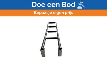 Bieden: Stainless Steel 4-Steps Foldable Bathing Swim Ladde, Watersport en Boten, Bootonderdelen, Ophalen of Verzenden, Nieuw