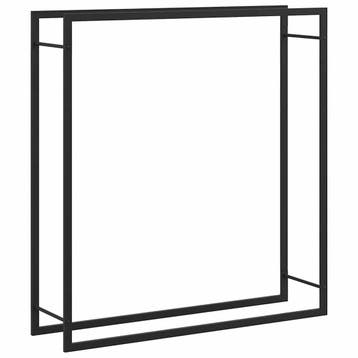 Houtrek 110cm staal matzwart | retourdeal 73% korting, Huis en Inrichting, Ophalen of Verzenden, Gebruikt, Vrijstaande haard, Houthaard
