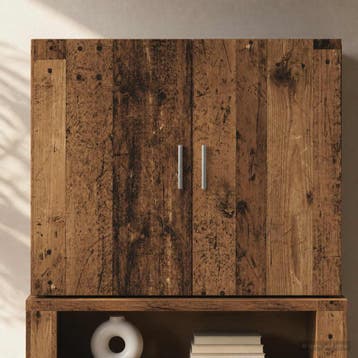 vidaXL Wandkast Oud hout 80 x 42,5 x 64 cm Bewerkt hout, Minder dan 50 cm, Verzenden, Nieuw, Minder dan 100 cm