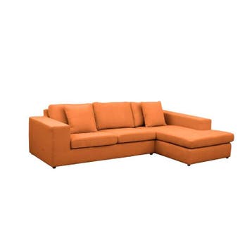 Loungebank Lelystad - loungebanken - Cognac, Huis en Inrichting, Banken | Bankstellen, Nieuw, Stof