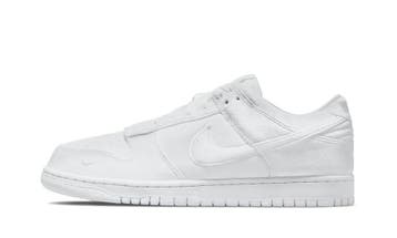 Nike Dunk Low Dover Street Market Triple White Velvet, Nieuw