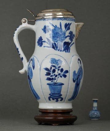 Kangxi (1662-1722) - Kan - Groot - Vier Dansende Dames -, Antiek en Kunst