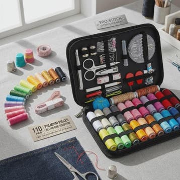 Compacte Naaiset 98 Delen - Multicolor Garen & Reparatieset, Verzenden, Nieuw