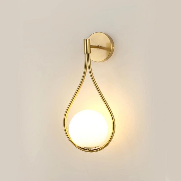 Gouden Geometrische Wandlamp E27, Huis en Inrichting, Lampen | Spots, Nieuw, Verzenden