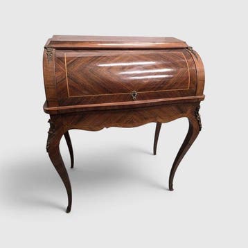 Schrijftafel - Hout - rolbureau