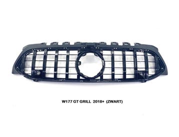 Grille voor A-Klasse W177 | GTR Style | 18-22 | Glossy Black, Voor, Mercedes-Benz, Nieuw, Ophalen of Verzenden
