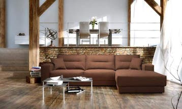 Loungebank Venray - loungebanken - Bruin, Nieuw, 150 cm of meer, Stof, 250 tot 300 cm