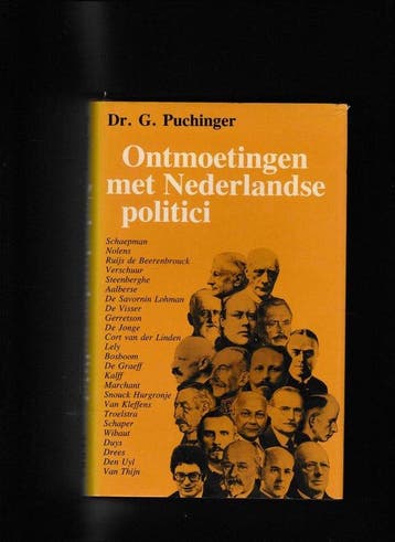 Ontmoetingen met nederlandse politici - Puchinger, Verzenden, Zo goed als nieuw, Puchinger