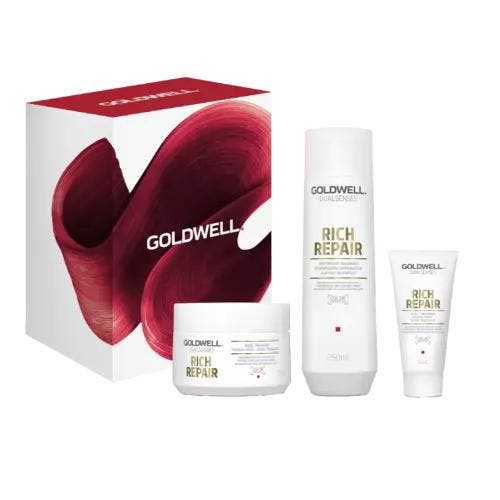Goldwell Dualsenses Rich Repair Giftset (Shampoo), Sieraden, Tassen en Uiterlijk, Uiterlijk | Haarverzorging, Nieuw, Verzenden