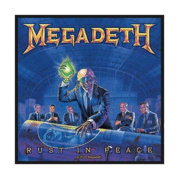 Megadeth Rust in Peace Patch officiële merchandise, Ophalen of Verzenden, Nieuw, Kleding