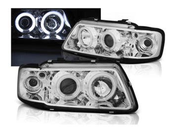 CCFL Angel Eyes koplampen Chrome geschikt voor Audi A3 8L, Verzenden, Nieuw, Audi