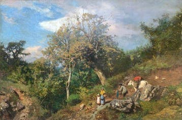 Pietro Senno ( 1831-1904) - Scorcio di bosco all’Elba con