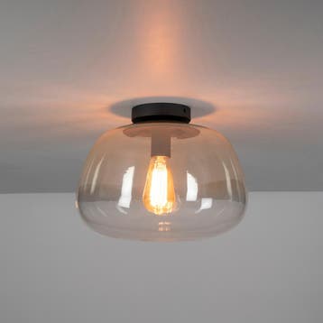 Plafondlamp Luvra - 1-lichts - Amberkleurig (Internet, Ophalen of Verzenden, Nieuw