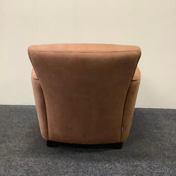 so True Fauteuil , bruin Alcantara (imitatie leder), Gebruikt, Bruin, Leer, Ophalen of Verzenden