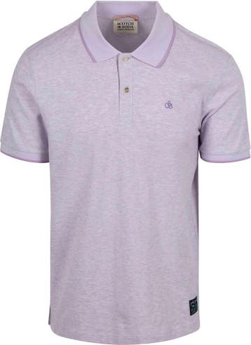 Scotch And Soda Melange Polo Purple maat XL Heren, Verzenden, Paars, Scotch and Soda, Maat 56/58 (XL)