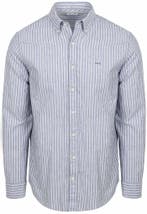 McGregor Overhemd Cotton Linen Strepen Indigo maat L Heren, Verzenden, Nieuw, Blauw, McGregor