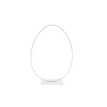 Metalen Frame Ei ring Wit White op voet 24x38 cm, Ophalen of Verzenden, Nieuw