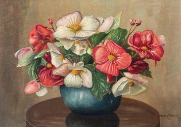 Piet Johannes Cottaar (1878-1950) - Stilleven met Bloemen, Antiek en Kunst