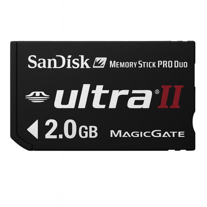 SanDisk Ultra II Memory Stick PRO Duo - 2GB, Spelcomputers en Games, Spelcomputers | Sony PlayStation Consoles | Accessoires, Zo goed als nieuw