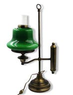 Lamp - Messing, Glas, Antiek en Kunst