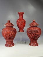 Vaas - cinaberlak - China - Qing Dynastie (1644-1911)