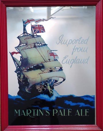 Martin - Martins Pale ale - John Martin - Reclamebord -