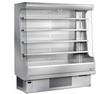 Wandkoelmeubel met 4 schappen - RVS/Staal - Grijs - Geven..., Verzenden, Nieuw in verpakking