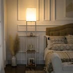 Houten vloerlamp met 3 planken modern, Verzenden, Nieuw