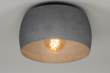 Rietveld Plafondlampen - Grijs, Betongrijs - Aluminium, Huis en Inrichting, Lampen | Plafondlampen, Verzenden, Nieuw