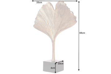 Decoratief beeld GINKGO LEAF 44cm goud handgemaakt metaal, Ophalen of Verzenden, Nieuw