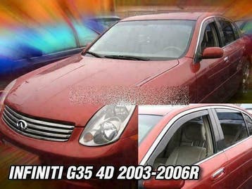 Infiniti zijwindschermen visors pasvorm getinte oa FX G3, Auto-onderdelen, Ophalen of Verzenden, Nieuw, Porsche