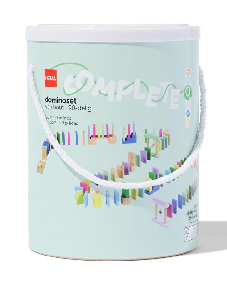 HEMA Dominoset hout 88-delig, Hobby en Vrije tijd, Gezelschapsspellen | Overige, Nieuw, Verzenden