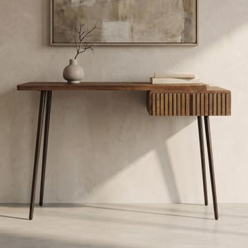 *WOONWINKEL* Kaptafel Met Een Lade En Metaal Frame, Verzenden, Nieuw