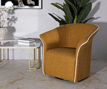 SENAPE SIENA DRAAIFAUTEUIL CM 83,5x66x80 (ZITHOOGTE: CM 42 ), Huis en Inrichting, Ophalen of Verzenden, Nieuw