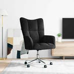 vidaXL Relaxstoel fluweel zwart, Verzenden, Nieuw