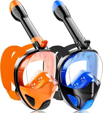 Snorkelmasker Volgelaat | 180 Zicht | Retourdeal 41% Korting, Ophalen of Verzenden, Nieuw, Snorkelmasker